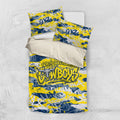 North Queensland Cowboys Rugby Bedding Set Graffiti Typography Urban Camo Abstract Street Style