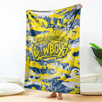 North Queensland Cowboys Rugby Blanket Graffiti Typography Urban Camo Abstract Street Style