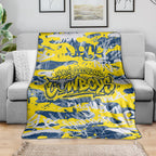North Queensland Cowboys Rugby Blanket Graffiti Typography Urban Camo Abstract Street Style