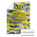 North Queensland Cowboys Rugby Blanket Graffiti Typography Urban Camo Abstract Street Style