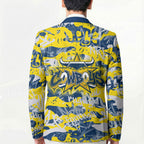 North Queensland Cowboys Rugby Blazer Graffiti Typography Urban Camo Abstract Street Style