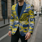 North Queensland Cowboys Rugby Blazer Graffiti Typography Urban Camo Abstract Street Style