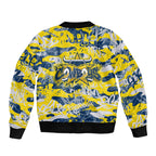 North Queensland Cowboys Rugby Bomber Jacket Graffiti Typography Urban Camo Abstract Street Style