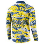North Queensland Cowboys Rugby Button Sweatshirt Graffiti Typography Urban Camo Abstract Street Style
