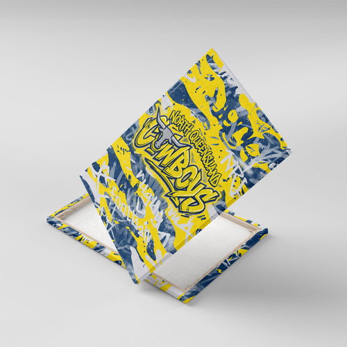 North Queensland Cowboys Rugby Canvas Wall Art Graffiti Typography Urban Camo Abstract Street Style