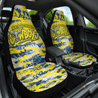 North Queensland Cowboys Rugby Car Seat Cover Graffiti Typography Urban Camo Abstract Street Style