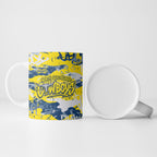 North Queensland Cowboys Rugby Ceramic Mug Graffiti Typography Urban Camo Abstract Street Style