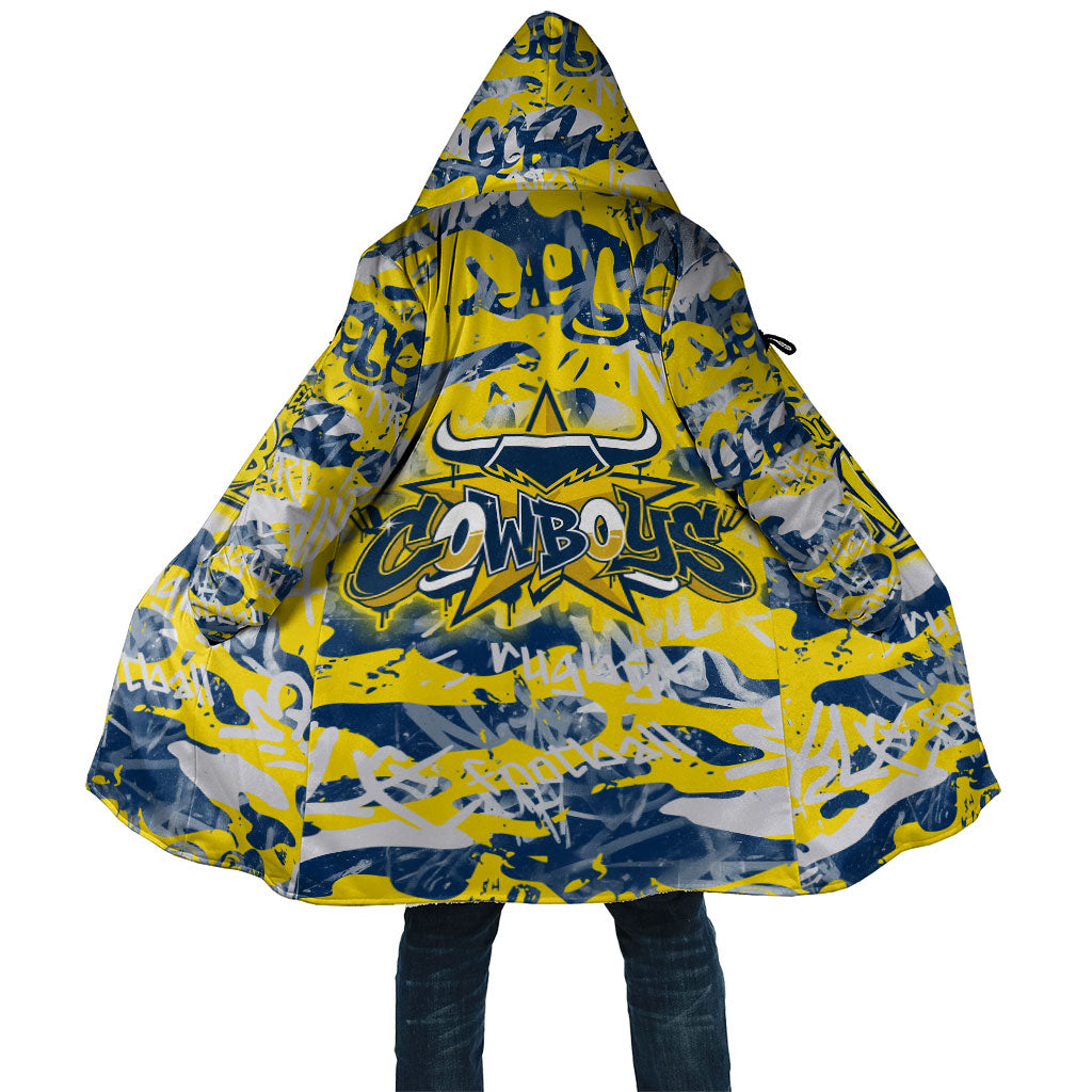 North Queensland Cowboys Rugby Cloak Graffiti Typography Urban Camo Abstract Street Style