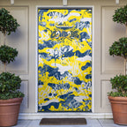 North Queensland Cowboys Rugby Door Cover Graffiti Typography Urban Camo Abstract Street Style