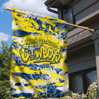 North Queensland Cowboys Rugby Garden Flag Graffiti Typography Urban Camo Abstract Street Style