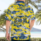 North Queensland Cowboys Rugby Hawaiian Shirt Graffiti Typography Urban Camo Abstract Street Style
