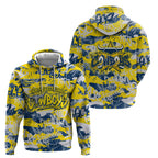 North Queensland Cowboys Rugby Hoodie Graffiti Typography Urban Camo Abstract Street Style