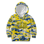 North Queensland Cowboys Rugby Kid Hoodie Graffiti Typography Urban Camo Abstract Street Style
