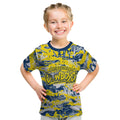 North Queensland Cowboys Rugby Kid T Shirt Graffiti Typography Urban Camo Abstract Street Style