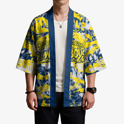 North Queensland Cowboys Rugby Kimono Graffiti Typography Urban Camo Abstract Street Style