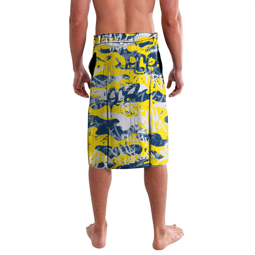 North Queensland Cowboys Rugby Lavalava Graffiti Typography Urban Camo Abstract Street Style