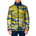 North Queensland Cowboys Rugby Padded Jacket Graffiti Typography Urban Camo Abstract Street Style