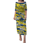 North Queensland Cowboys Rugby Puletasi Graffiti Typography Urban Camo Abstract Street Style