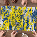 North Queensland Cowboys Rugby Puzzle Graffiti Typography Urban Camo Abstract Street Style