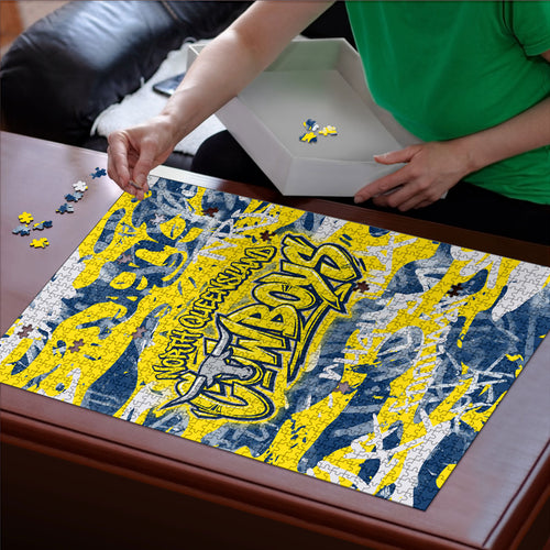 North Queensland Cowboys Rugby Puzzle Graffiti Typography Urban Camo Abstract Street Style