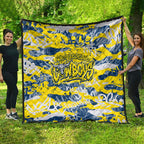 North Queensland Cowboys Rugby Quilt Graffiti Typography Urban Camo Abstract Street Style
