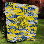 North Queensland Cowboys Rugby Quilt Graffiti Typography Urban Camo Abstract Street Style