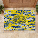 North Queensland Cowboys Rugby Rubber Doormat Graffiti Typography Urban Camo Abstract Street Style
