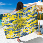 North Queensland Cowboys Rugby Sarong Graffiti Typography Urban Camo Abstract Street Style
