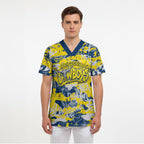North Queensland Cowboys Rugby Scrub Top Graffiti Typography Urban Camo Abstract Street Style