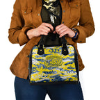 North Queensland Cowboys Rugby Shoulder Handbag Graffiti Typography Urban Camo Abstract Street Style