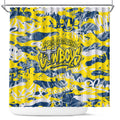 North Queensland Cowboys Rugby Shower Curtain Graffiti Typography Urban Camo Abstract Street Style