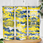 North Queensland Cowboys Rugby Skinny Tumbler Graffiti Typography Urban Camo Abstract Street Style