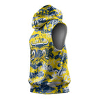 North Queensland Cowboys Rugby Sleeveless Hoodie Graffiti Typography Urban Camo Abstract Street Style