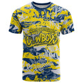North Queensland Cowboys Rugby T Shirt Graffiti Typography Urban Camo Abstract Street Style