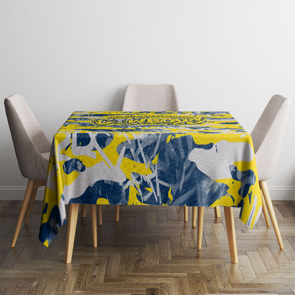 North Queensland Cowboys Rugby Tablecloth Graffiti Typography Urban Camo Abstract Street Style