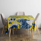 North Queensland Cowboys Rugby Tablecloth Graffiti Typography Urban Camo Abstract Street Style