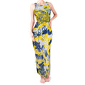 North Queensland Cowboys Rugby Tank Maxi Dress Graffiti Typography Urban Camo Abstract Street Style