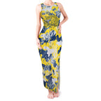 North Queensland Cowboys Rugby Tank Maxi Dress Graffiti Typography Urban Camo Abstract Street Style