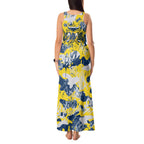 North Queensland Cowboys Rugby Tank Maxi Dress Graffiti Typography Urban Camo Abstract Street Style