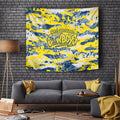North Queensland Cowboys Rugby Tapestry Graffiti Typography Urban Camo Abstract Street Style