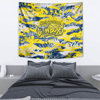 North Queensland Cowboys Rugby Tapestry Graffiti Typography Urban Camo Abstract Street Style