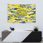 North Queensland Cowboys Rugby Tapestry Graffiti Typography Urban Camo Abstract Street Style