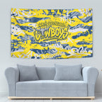 North Queensland Cowboys Rugby Tapestry Graffiti Typography Urban Camo Abstract Street Style