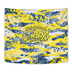 North Queensland Cowboys Rugby Tapestry Graffiti Typography Urban Camo Abstract Street Style