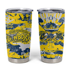 North Queensland Cowboys Rugby Tumbler Cup Graffiti Typography Urban Camo Abstract Street Style