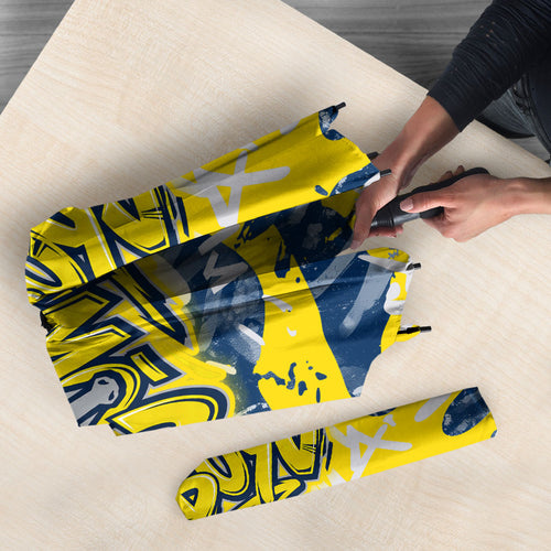North Queensland Cowboys Rugby Umbrella Graffiti Typography Urban Camo Abstract Street Style