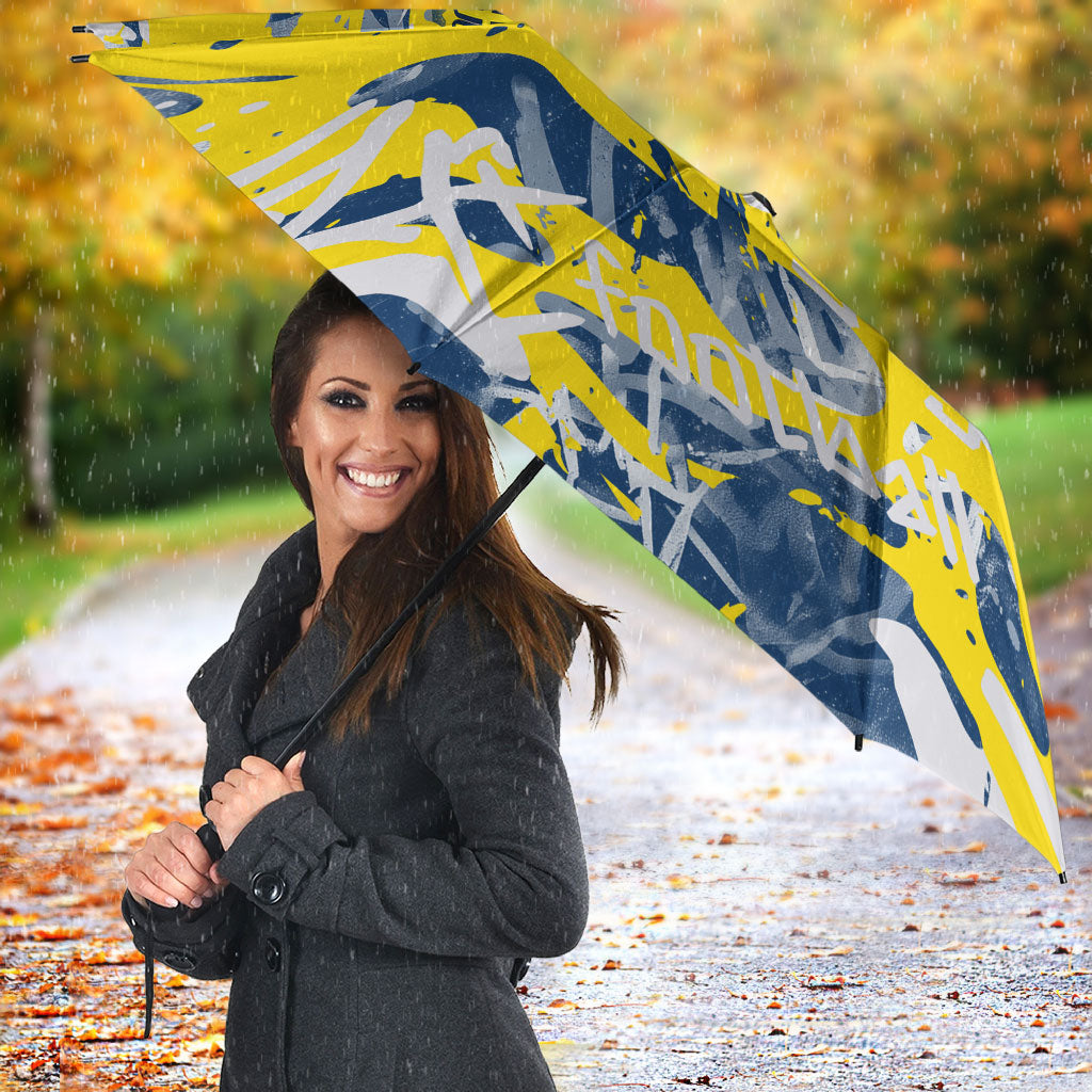 North Queensland Cowboys Rugby Umbrella Graffiti Typography Urban Camo Abstract Street Style