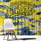 North Queensland Cowboys Rugby Window Curtain Graffiti Typography Urban Camo Abstract Street Style
