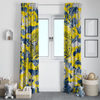 North Queensland Cowboys Rugby Window Curtain Graffiti Typography Urban Camo Abstract Street Style