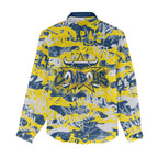 North Queensland Cowboys Rugby Women Casual Shirt Graffiti Typography Urban Camo Abstract Street Style